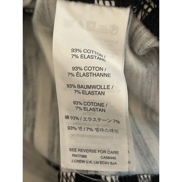 J. Crew Black & White Striped Mini Dress Size XXS (00) - Picture 2 of 12